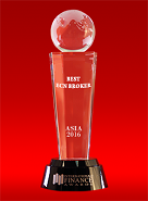 A Melhor Corretora ECN da Ásia de 2016 pelo International Finance Awards